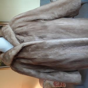 VINTAGE  COAT MINK 1950's sz.L